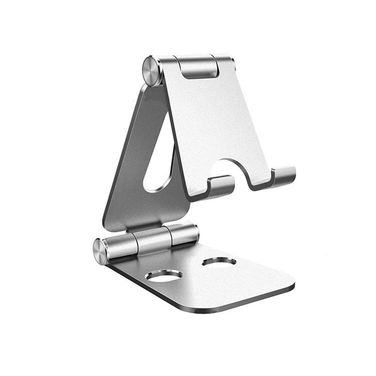 Folding Aluminum Desktop Phone Stand Holder with Multi-Angle Rotation