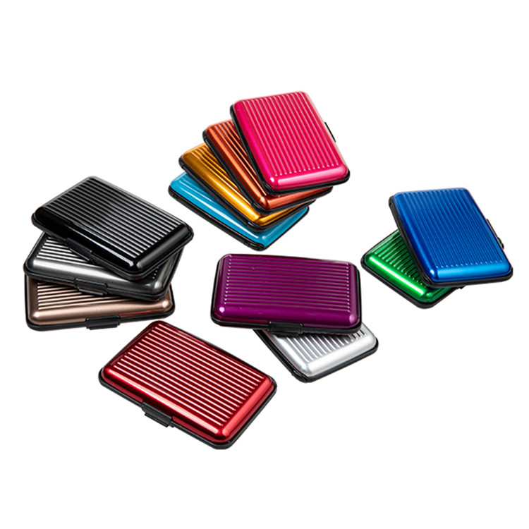 RFID Blocking Aluminum Solid Color Card Case